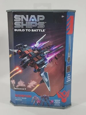 Snap Ships Build to Battle - Scorpion K.L.A.W. Troop Dropper - 3 Builds in 1 New - Image 1 of 2
