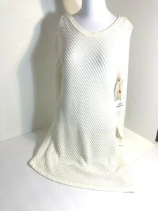 BEAUTIFUL WOMEN'S RAFAELLA SNOW WHITE TRENDY LONG SWEATER - NEW - SIZE LARGE - Picture 1 of 5
