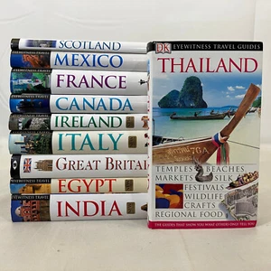 DK Eyewitness Travel Guides 10 Book Lot Countries Italy Ireland France Thailand - Picture 1 of 9