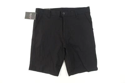 GALAXY HARVIC NEGRO 32 CHINO STRETCH SHORTS PARA HOMBRE NUEVO CON ETIQUETAS NUEVO Foto 1 de 4