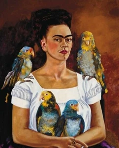 Impresión o lienzo - Yo y mi loro, 1941 por Frida Kahlo - Imagen 1 de 1