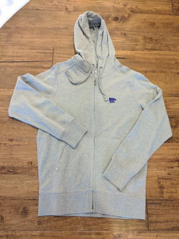 NEW Kansas K State KSU Wildcats Antigua Fuel Pullover Hoodie Gray Jacket Men's L Cover
