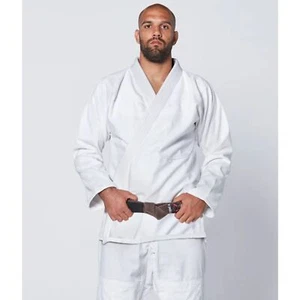 Hombre Essential Blanco Brasileño Jiu Jitsu BJJ Gi Blanco con Cinturón Blanco Talla A1 - Imagen 1 de 9