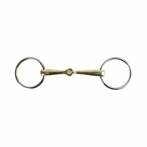 Anillo suelto AK, broca de montar a caballo con bocadillo articulado único en plata alemana - Imagen 1 de 3