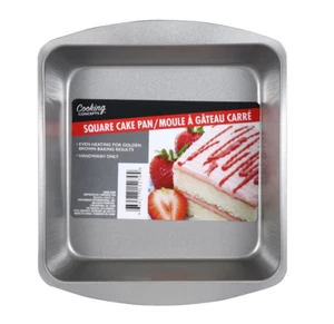 Brand New Cooking Concepts Square Tin Cake Pans, 7.625x7.625x2-in - Picture 1 of 2