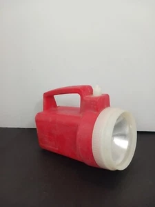 Torcia Rayovac vintage con manico USA rosso bianco non testata senza batteria - Foto 1 di 12