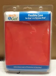 New Tech & Go Flexible Case For Ipad 2 & The New Ipad RED or BLUE - Picture 1 of 5