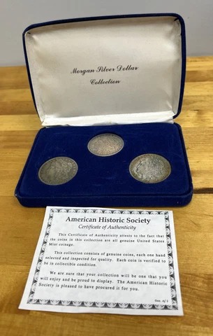 1921-P D S US Morgan  $1 Dollar  90% Silver Coins  Collection Of 3 Cover