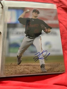 FOTO 8X10 FIRMADA AUTOGRAFIADA POR KYLE CRICK GIGANTES DE SAN FRANCISCO #1 CERTIFICADO DE AUTENTICIDAD - Imagen 1 de 1