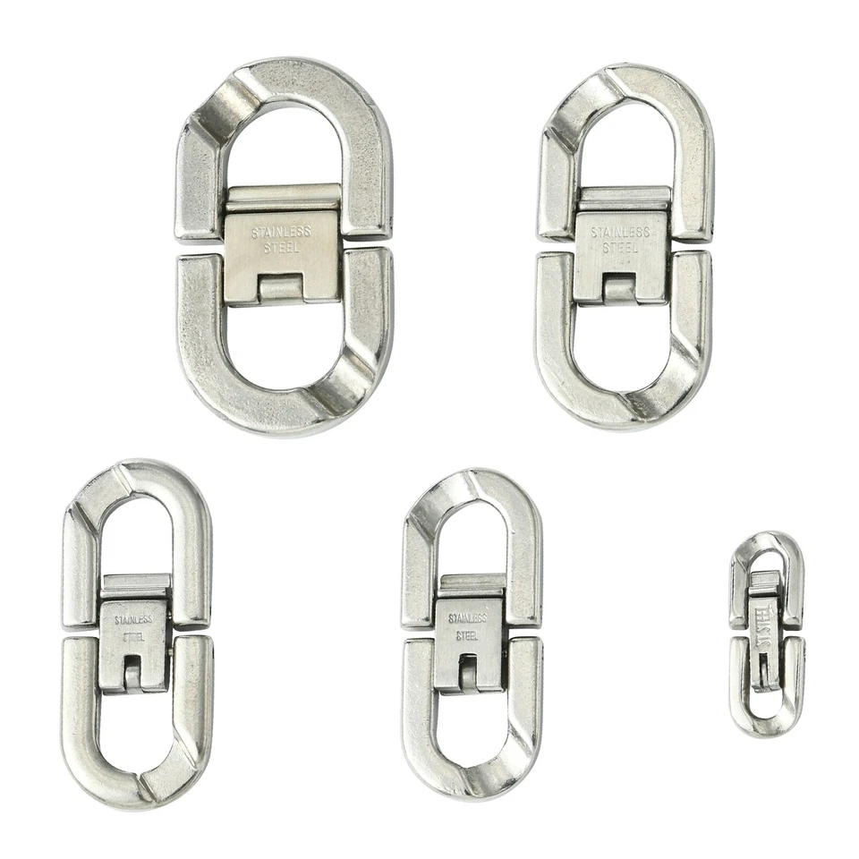 5x Stainless Steel Foldover Clasps Necklace Bracelet Bayonet Clasps for DIY - Image 1 of 4