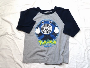 VTG 1999 Pokemon Poliwhirl #61 Nintendo TShirt Youth L Womens XS Baseball Raglan - Picture 1 of 8