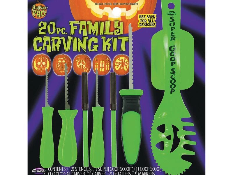 Family Carving Kit 20pc Pumpkin Masters 94650pdq Pkg of 12 UPC 071765045216