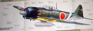 Póster fotográfico de aviación original agotado arte de pared exhibición de exhibición de Mitsubishi A6M5c - Imagen 1 de 1