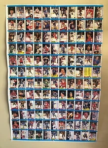 1989-90 O-Pee-Chee OPC Hockey Card Uncut Sheet (132 Cards) 28" x 43" w/ GRETZKY! - Picture 1 of 8