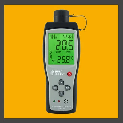 Ammonia Gas NH3 Detector Meter Tester 0-100PPM Sound Light Alarm Li-battery 8500 - Image 1 of 2