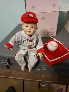 Ashton Drake Doll Michael Baseball Player Collectible Porcelain Figurine 6" A49 - Picture 1 of 4