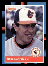 1988 Donruss #582 Rene Gonzales Baltimore Orioles Baseball card