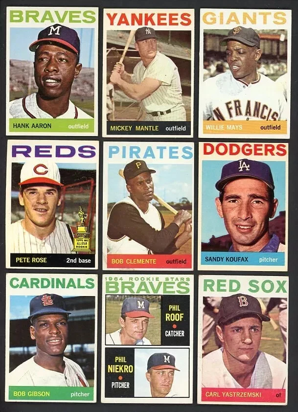 1964 Topps Baseball 1 - 250  -Complete Your Set -PRICING BASED ON CONDITION - Image 1 of 1
