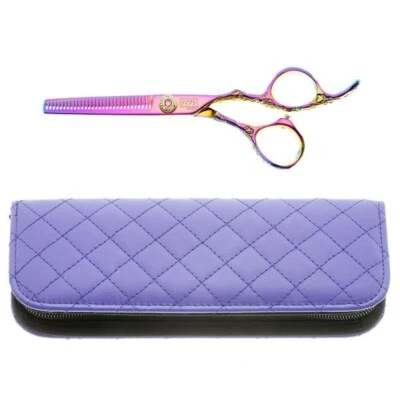 HAIRTOOLS HAITO KIZAMU OFFSET 5,5" DÜNNER Gravur titan lila Regenbogen Effekt