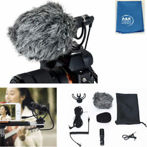 Yongnuo YN220 Microphone Camcorder Mic 3.5mm windshield For canon Nikon Phone 