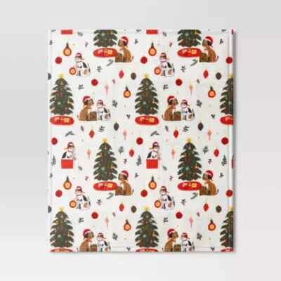 Target Wondershop Puppy Dog Kitty Cat Plush Throw Blanket Christmas Winter 2024 - Image 1 of 4