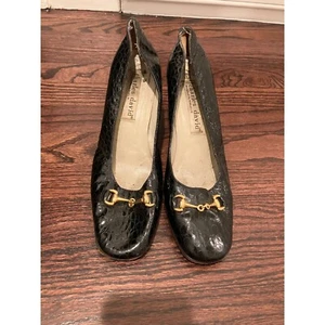 Charles David Women's Buckle Top Heels, Black, Size 7.5 - Picture 1 of 3