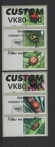 LADYBIRDS CUSTOM TEST STRIPS SET of 6 TYPE 1 BOLD LETTERING + EYES NCR POST GO - Picture 1 of 1