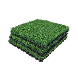 36Pcs Artificial Grass Turf Tiles Interlocking Set Synthetic Grass Tiles 12"x12" - Picture 1 of 6