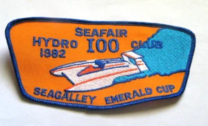 Seafair Hydro 100 Club 1982 Boat Racing Patch - Bild 1 von 1