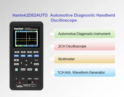 Hantek 2D82Auto Automotive Diagnostic Oscilloscope Tester+Signal Source+DMM KitI - Image 1 of 4