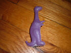 Vintage hollow Plastic Prehistoric Dinosaur Purple 4" High old Toy Surprise Rare