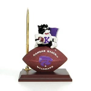 Kansas State Wildcats Mascot Desk Pen Clock Set Football NCAA License College - Picture 1 of 1