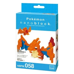 Kawada Nanoblock Pokemon Series Mega Charizard Y Micro-Sized Building Block Set - Picture 1 of 3