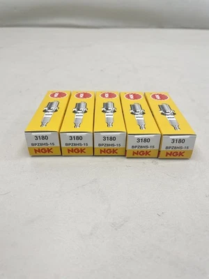 NGK 3180 / BPZ8HS-15 STANDARD NICKEL SPARK PLUG SET OF 4 MARINE BOAT - Image 1 of 4