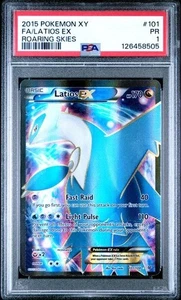 Latios EX 101/108 Roaring Skies Holo  Full Art PSA 1 LOW POP 3 - Picture 1 of 6