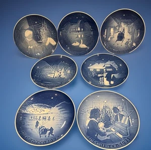 Platos de Navidad vintage Copenhague 1978 lote de 7 (99) - Imagen 1 de 17