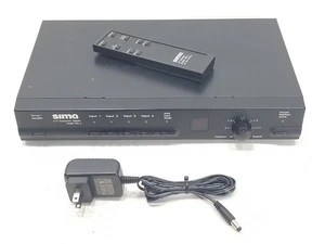 Sima SVS-4 A/V Component Selector Volume Stabilizer  Remote Control + AC Adapter - Picture 1 of 15