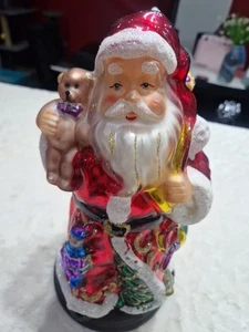 Thomas Pacconi Set Classics mundgeblasenes Glas 14" Weihnachtsmann selten  - Bild 1 von 12