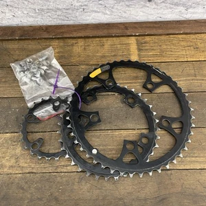 Vintage Shimano SG Chainrings Deore XT 46/36/24T FC-M730 110/74 Bolts MTB Parts - Picture 1 of 16
