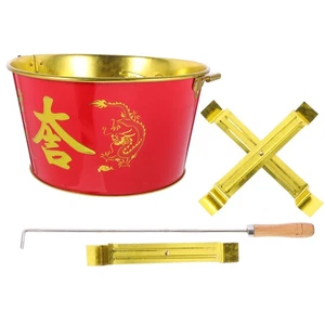1 Set Sacrificial Burning Bucket Money Incinerator Burning Paper Bucket - Picture 1 of 12