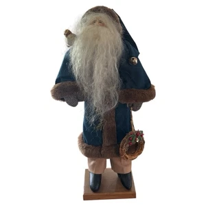 VTG Woodland Santa 20” Tall Pendleton Wool Jacket Hand Made Karla Vail Germany - Picture 1 of 8