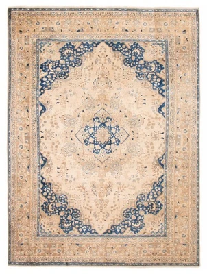 Alfombra oriental tradicional vintage anudada a mano alfombra de lana de 9'7" x 12'10" Foto 1 de 4