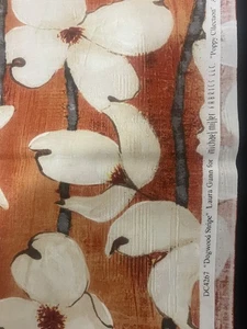 Michael Miller Dogwood Stripe fabric from Laura Gunn Poppy Collection Vintage - Picture 1 of 2