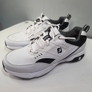 FootJoy Golf Specialty Turnschuhe Schuhe Herren Größe 9,5 M weiß schwarz 56722 Spike - Bild 1 von 14