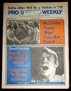 9 de octubre de 1969 Pro Sports Weekly V1 #35 (Ron Swoboda) - Imagen 1 de 1