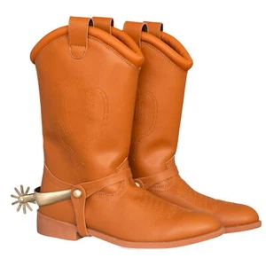 Adult Unisex Cowboy Sheriff Woody Deluxe Halloween Cosplay Costume Boots - Picture 1 of 8