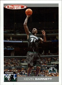 2004-05 Topps Total Minnesota Timberwolves Basketball Card #67 Kevin Garnett