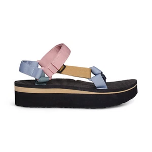 TEVA FLATFORM UNIVERSAL LIGHT MULTI WEBBING WOMEN'S SANDALS SIZE US 10/UK 8 NEW - Picture 1 of 5