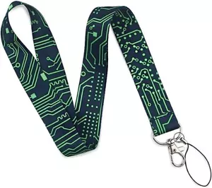 Placa de Circuito de Computadora Ingeniería Electrónica Eléctrica 17.7" Cordón de Cuello NUEVO - Imagen 1 de 3