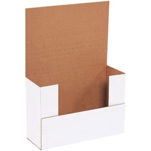 9 5/8" X 6 5/8" X 3 1/2" White Easy-Fold Mailers (50 Per Bundle) - Picture 1 of 1